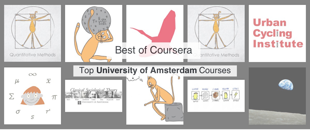 Top 10 Coursera University of Amsterdam courses by Reddit Upvotes