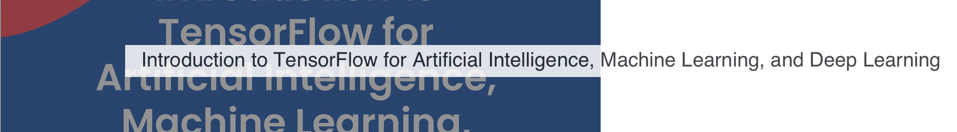 introduction to tensorflow coursera